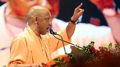 बलरामपुर के उतरौला में विकास परियोजनाओं के कार्यक्रम को संबोधित करते मुख्यमंत्री योगी आदित्यनाथ