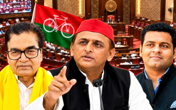 सपा राज्यसभा उम्मीदवार राम गोपाल यादव और धनराज परिमल नथवानी