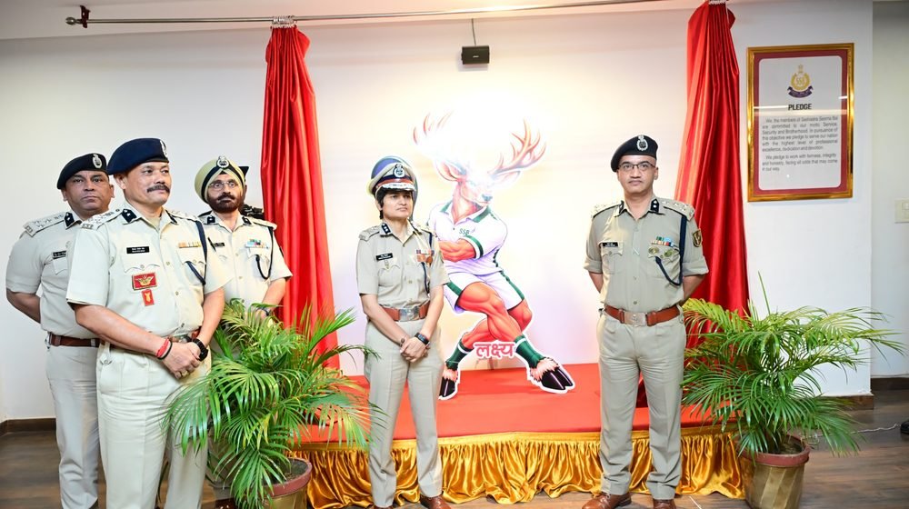 SSB लॉन टेनिस प्रतियोगिता 2026 के शुभंकर लक्ष्य का अनावरण