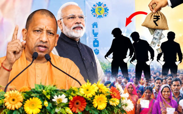 लोकभवन में ‘नमो सेवा अनकही कहानियां’ कार्यक्रम के दौरान मुख्यमंत्री योगी आदित्यनाथ