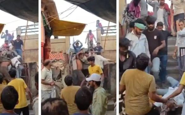 वाराणसी के मणिकर्णिका घाट पर मारपीट की घटना
